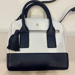 Kate Spade 
Two tone - white & navy bag